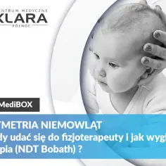 Delikatne dłonie terapeuty pomagają niemowlęciu, gdy pojawia się asymetria u niemowląt. Artykuł o terapii NDT Bobath.